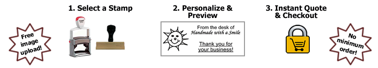 Personalize Custom Rubber Stamps in Three Steps