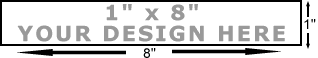 Quality Economy 1" x 8" Art Stamp Mounted on 3/4" Thick Maple Block with Separate Stamp Pad Required Quality Economy 1" x 8" Art Stamp Mounted on 3/4" Thick Maple Block with Separate Stamp Pad Required