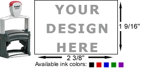 Trodat 5207: Self-inking, professional quality. Good for up to 10,000 impressions before re-inking.