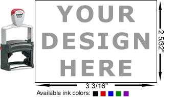 Trodat 5211: Self-inking, professional quality. Good for up to 10,000 impressions before re-inking.