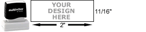 Multi-surface Stamp #11 with Size Diagram Multi-surface Stamp #11 with Size Diagram