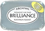 Pearlescent Brilliance Platinum Metallic Ink Pad