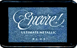 Encore Metallic Blue Ink Pad
