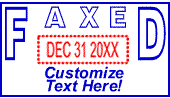 Select and Customize Our Most Popular Date Stamp Templates! Popular Date Stamp Sample Impression
