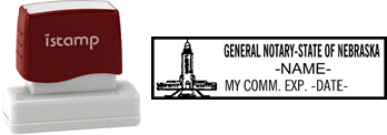 Premium Quality Nebraska Notary Stamp Nebraska Notary I-Stamp with Impression Sample