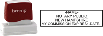 Premium Quality New Hampshire Notary Stamp New Hampshire Notary I-Stamp with Impression Sample
