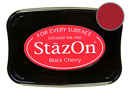 StazOn Black Cherry Ink - Stamp pad