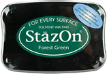 StazOn Forest Green Ink Pad
