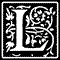 Ornamental Letter L Monogram Stamp Sample