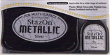 StazOn Silver Ink Pad and Refill Set