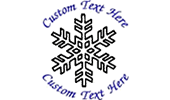 Select and customize a variety of winter-themed self-inking stamps!
