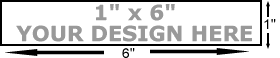 1 x 6 art stamp. Mounted on 3/4 thick maple block.  Quality level: economy. Separate stamp pad required.