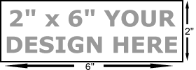 2 x 6 art stamp. Mounted on 3/4 thick maple block.  Quality level: economy. Separate stamp pad required.