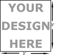 3 x 3 art stamp. Mounted on 3/4 thick maple block.  Quality level: economy. Separate stamp pad required.