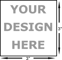 3 x 3 art stamp. Mounted on 3/4 thick maple block.  Quality level: economy. Separate stamp pad required.