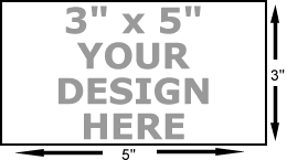 3 x 5 art stamp. Mounted on 3/4 thick maple block.  Quality level: economy. Separate stamp pad required.