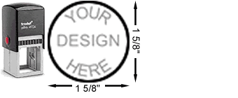 Trodat 4924 Circular: Self-inking, medium quality.  Up to 20,000 impressions before needs re-inking.