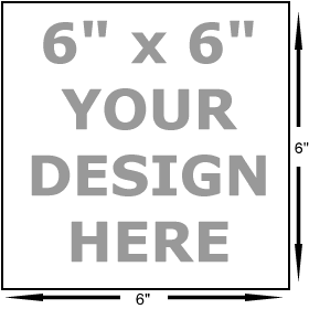 6 x 6 art stamp. Mounted on 3/4 thick maple block.  Quality level: economy. Separate stamp pad required.