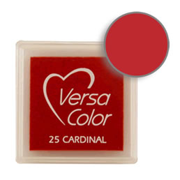 Purchase a vibrant and creamy cardinal Versacolor ink pad. Over 70 colors available!  Non-toxic, child-safe, acid free, water-soluble pigment ink.  Measures 15/16 inches by 15/16 inches.