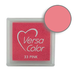 Purchase a vibrant and creamy pink Versacolor ink pad. Over 70 colors available!  Non-toxic, child-safe, acid free, water-soluble pigment ink.  Measures 15/16 inches by 15/16 inches.