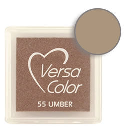 Purchase a vibrant and creamy umber Versacolor ink pad. Over 70 colors available!  Non-toxic, child-safe, acid free, water-soluble pigment ink.  Measures 15/16 inches by 15/16 inches.