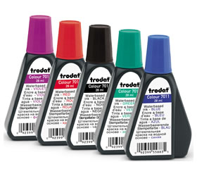 Trodat and Ideal Replacement Ink Bottles