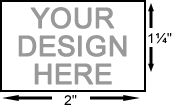 Design Your Own 1-1/4 x 2 in Custom Rubber Stamp Online