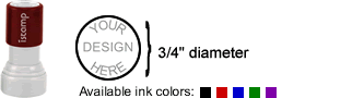 Preinked Stamps - I-Stamp 34 Rubber Stamp with Size Diagram and Available Colors Preinked Stamps - I-Stamp 34 Rubber Stamp with Size Diagram and Available Colors
