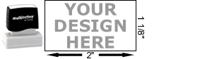 Multi-surface Stamp #12 with Size Diagram Multi-surface Stamp #12 with Size Diagram