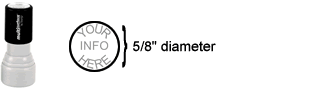 Round Multi-surface Stamp #32 with Size Diagram Round Multi-surface Stamp #32 with Size Diagram