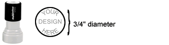 Round Multi-surface Stamp #34 with Size Diagram Round Multi-surface Stamp #34 with Size Diagram