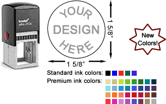 Trodat 4924 | Round Self Inking Stamps | Personalize in 30+ Colors