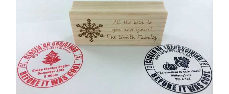 Christmas Rubber Stamps - Personalize Christmas Stamps Online Custom Christmas Stamps | Personalize a Christmas rubber stamp