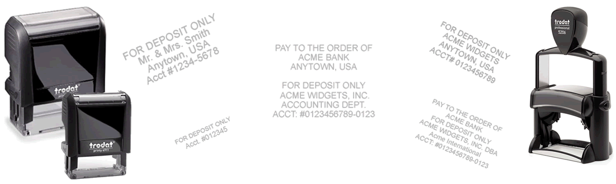 For Deposit Only Stamp