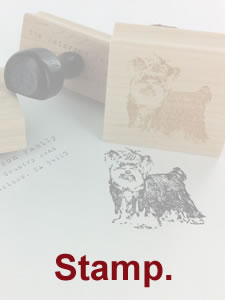 Personalized Custom Bear Rubber Stamp, Custom Bear Name Stamp for