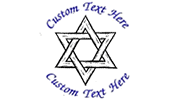 Custom Multi-Colored Hanukkah Stamp Design