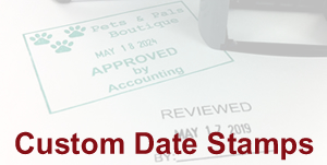Custom Date Stamp Sample Impression