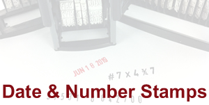 Date and Number Stamp with Sample Impression