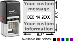 Trodat 4724 Date Stamp | Self Inking Dater with Text