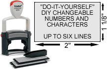 trodat 5253 diy stamp changeable number and letter stamp