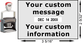 large date stamp trodat 54110 custom stamp with rotating month