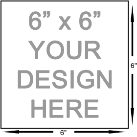 Buy a laser-etched, unmounted red rubber stamp.  Add your own custom text or graphic.  Sheet of rubber measures 6 inches by 6 inches.