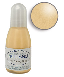 Tsukineko Brilliance Pigment Ink Pad - Galaxy Gold