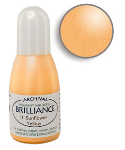 thumbnail image 2 of Tsukineko Brilliance Galaxy Gold Refill Ink - Pearlescent Pigment Ink For Crafting 2 of 14