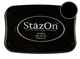 StazOn Jet Black Ink - Stamp pad