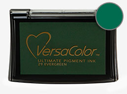 Purchase a vibrant pink Versacolor stamp pad.  Non-toxic, water-soluble pigment ink.  Measures 2 3/8 inches by 3 3/4 inches.
