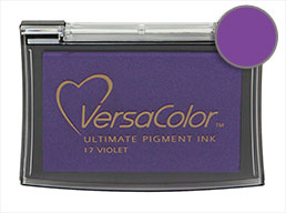 VersaColor Pigment Ink Pad Small in Petal Pink - Baby Pink Inkpad - Ink for  stamp - Inkpad for Rubber Stamp - Versa Color - Colour Ink Pad