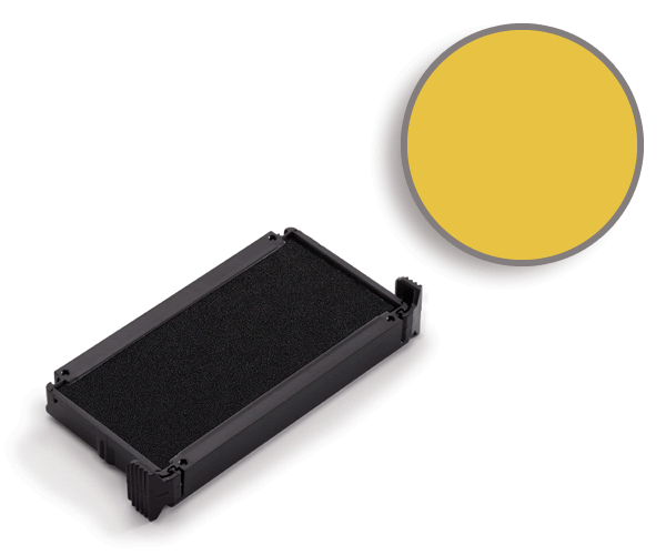Buy a Chrome Yellow replacement ink pad for a Trodat model 4910 self-inking stamp.