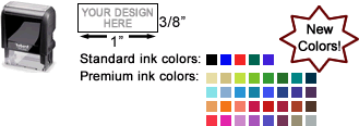 Customize and order the perfect Trodat 4910 self inking stamp in real-time online!  Personalize, preview and design in 30+ colors and 60+ fonts.  Free logo and image upload, quick turnaround, no minimums, replacement pads available.