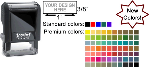 Trodat Printy 4910 | Self Inking Stamps | Customize in 30+ Colors